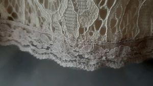 Gorgeous Beige lace and beadwork dress
