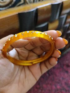pink And Yellow laakh kada set