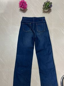 Dark Blue Wide Leg Jeans