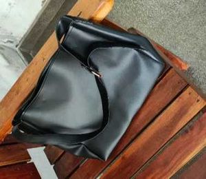 Black Leather Shoulder Bag