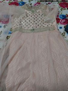 Baby Pink Colour Party Wear  Gawn