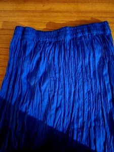 Royal Blue Heavy Zaria Embroidered Mermaid Skirt