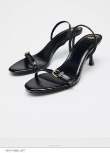 Zara Buckle Heeled Sandals
