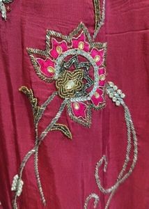 Embroidered Maroon Salwar Kameez