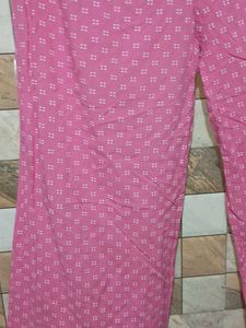 Combo Of Pink Legging And Plazzo