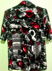 Floral Print Button-Down Shirt