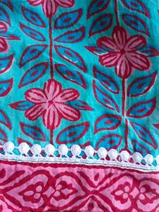 Pure Cotton Floral Print Kurta