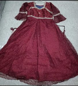Gown for Burgundy colour