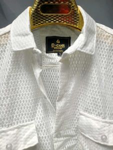 Semi Sheer Fabric (Transparent), Full Sleeve Shirt