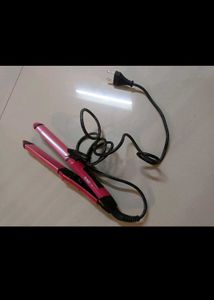 2 In One Hair Straightener And Curls