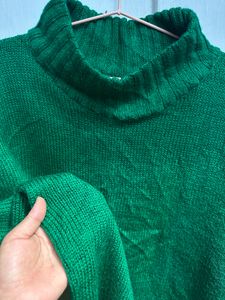 Green Oversized Sweater