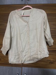 Polka Dot Button-Up Tops