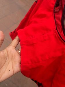 Red &amp; Black Blouse