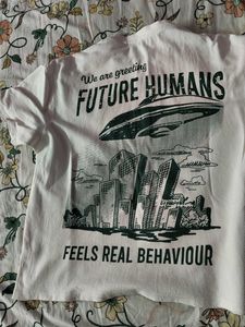 over sized white premium T shirt