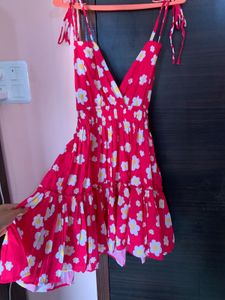 Red Floral Sundress