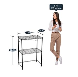 2-Tier Microwave Kitchen Storage Rack