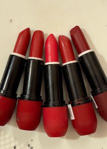 Lot of 5 Red Lipsticks