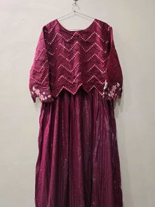 Maroon Party Gown
