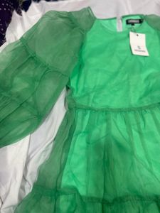 Green Tulle Dress