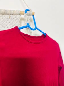 Burgundy Long Sleeve Bodysuit