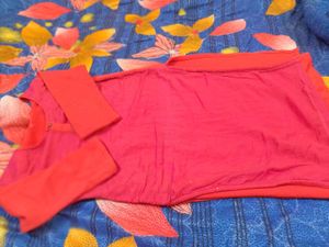 Red Woollen Kurta