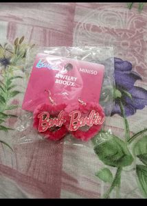 COMBO of Miniso Barbie Earrings And Coin Purse