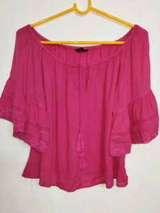 Off Shoulder Crop Top For Women's