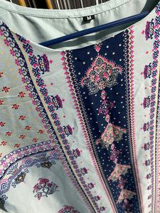 Avaasa Grey Pink Top (kurta)