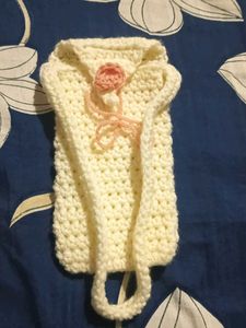 Crochet Sling Bag with Flower Detail