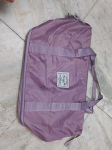 Lilac Foldable Travel Duffel Bag