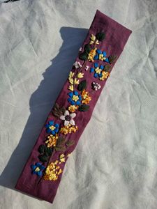 Floral Embroidered Headband
