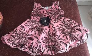 Pink Frock With Removable Jacket