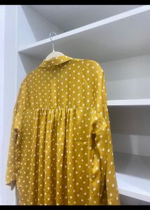 Zara Polka Dot Smock Top