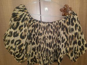 Leopard Print Crop Top
