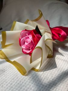Handmade Ribbon Rose Bouquet