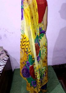 Floral Print Saree