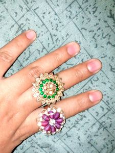 2 Rings -adjustable According To Finger