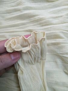 Sheer Crinkled Turtleneck