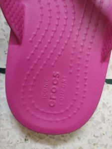 Pink Crocs Flip Flops Uk Size 8 Kids