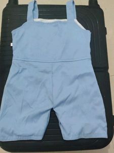 Cute Blue Button Romper