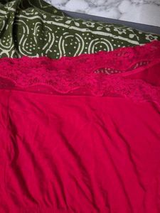 RED LACE PJ