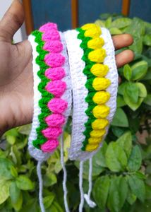 Handmade Crochet Hair Bands Set Of 2