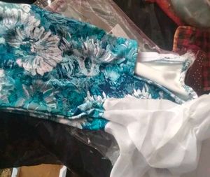 Blue Floral Bodycon By Savana