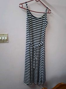 Striped Midi Slip Dress