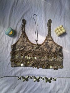 Beaded Crop Top