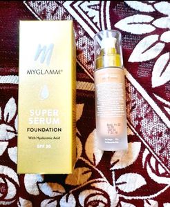 NEW MY GLAMM SUPER SERUM FOUNDATION SPF 30 , M