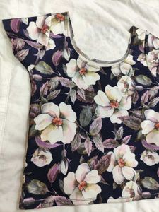 Floral Print Short Sleeve Top