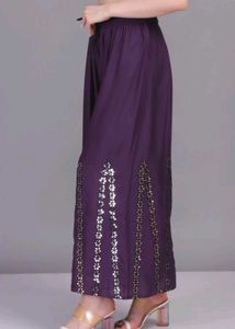 Flared Purple Palazzos