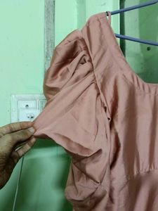 Elegant Puff Sleeve Dress(Price Can Be Reduce)