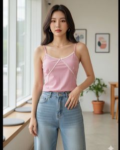Pink Sleeveless Top